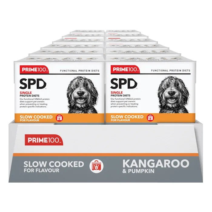 Prime100 - SPD Slow Cooked - Kangaroo & Pumpkin - Tray of 12 x 354g