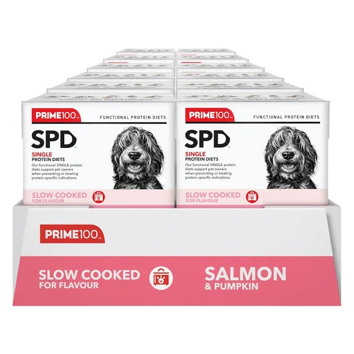 Prime100 - SPD Slow Cooked - Salmon & Pumpkin - Tray of 12 x 354g