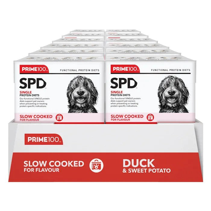 Prime100 - SPD Slow Cooked - Duck & Sweet Potato - Tray of 12 x 354g