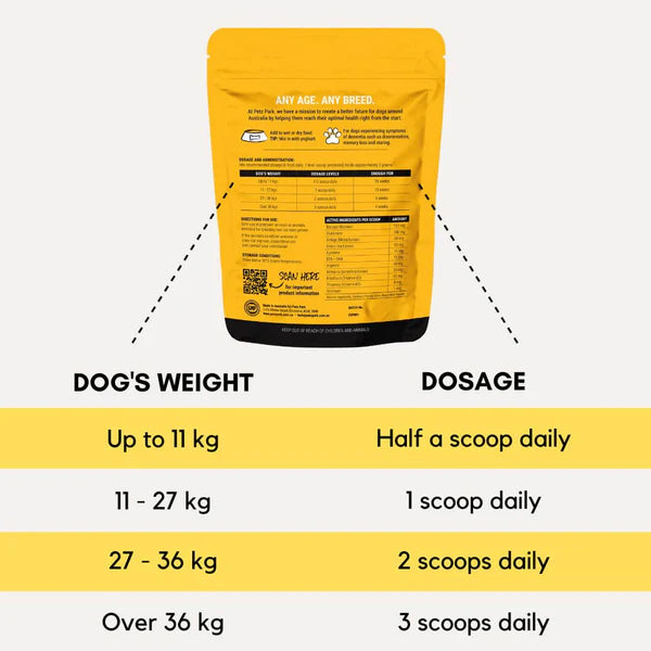 PetzPark - Brain Support Supplement- For Dogs - 180g Powder