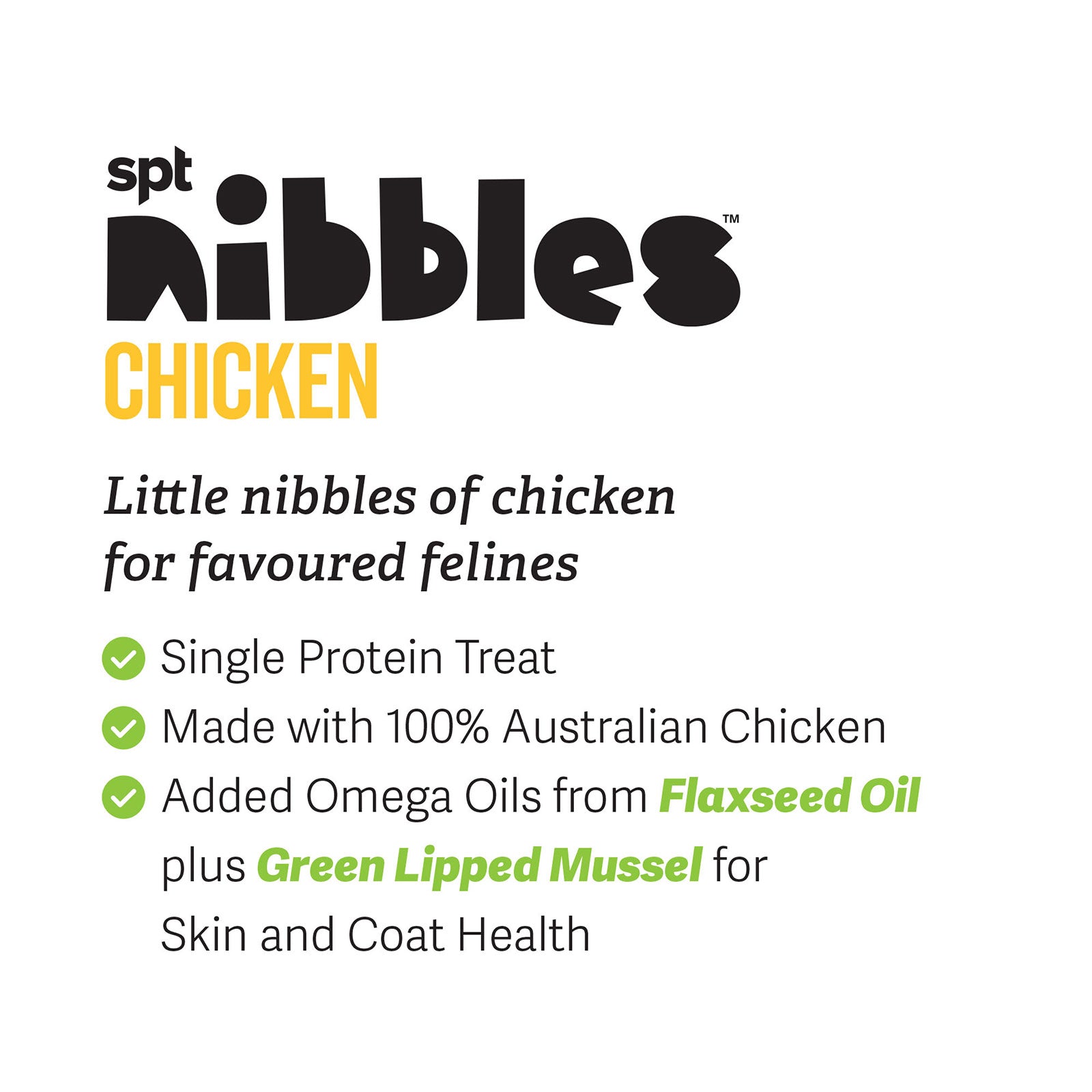 Prime100 - Prime Pantry - SPT Nibbles Cat Treats -Chicken, Kangaroo and Salmon  - 40g