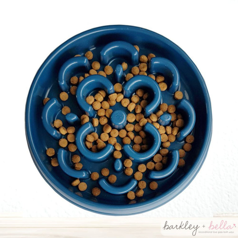 Barkley & Bella - Slow Chow Feeder - Blue