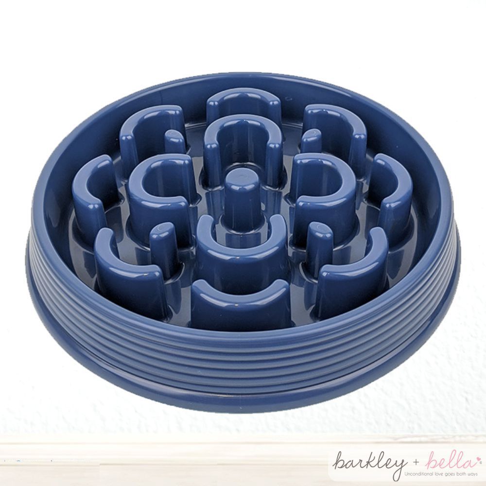 Barkley & Bella - Slow Chow Feeder - Blue