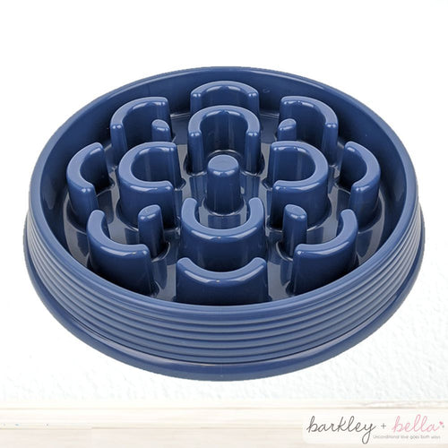 Barkley & Bella - Slow Chow Feeder - Blue