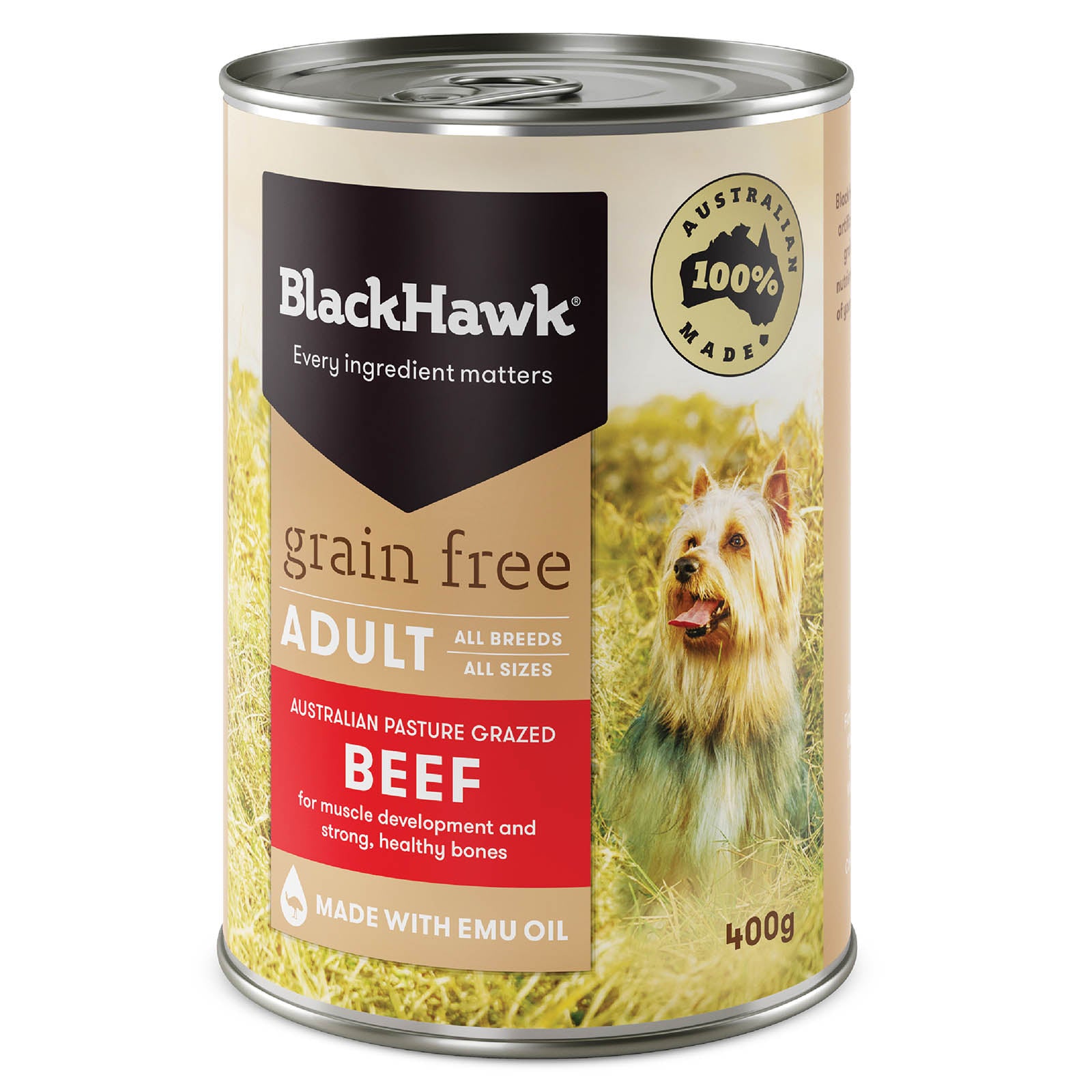 Wet Food Tins 400g+100g- Adult Dog - GRAIN FREE Chicken, Beef, Lamb