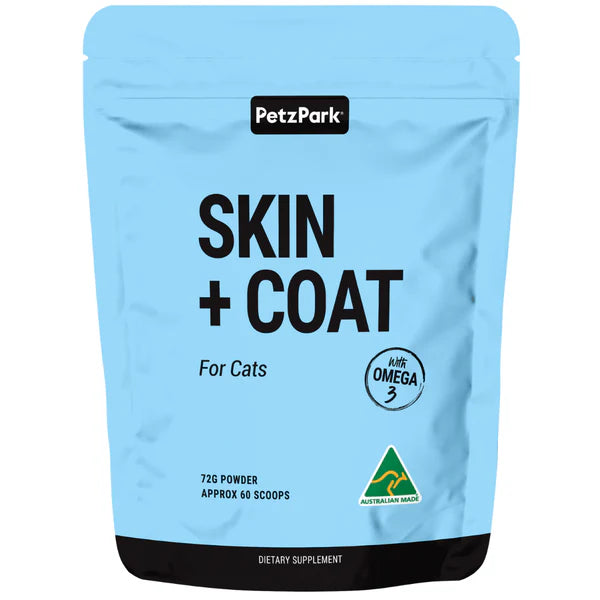 PetzPark - Skin + Coat Supplement - For Cats - 72g Powder