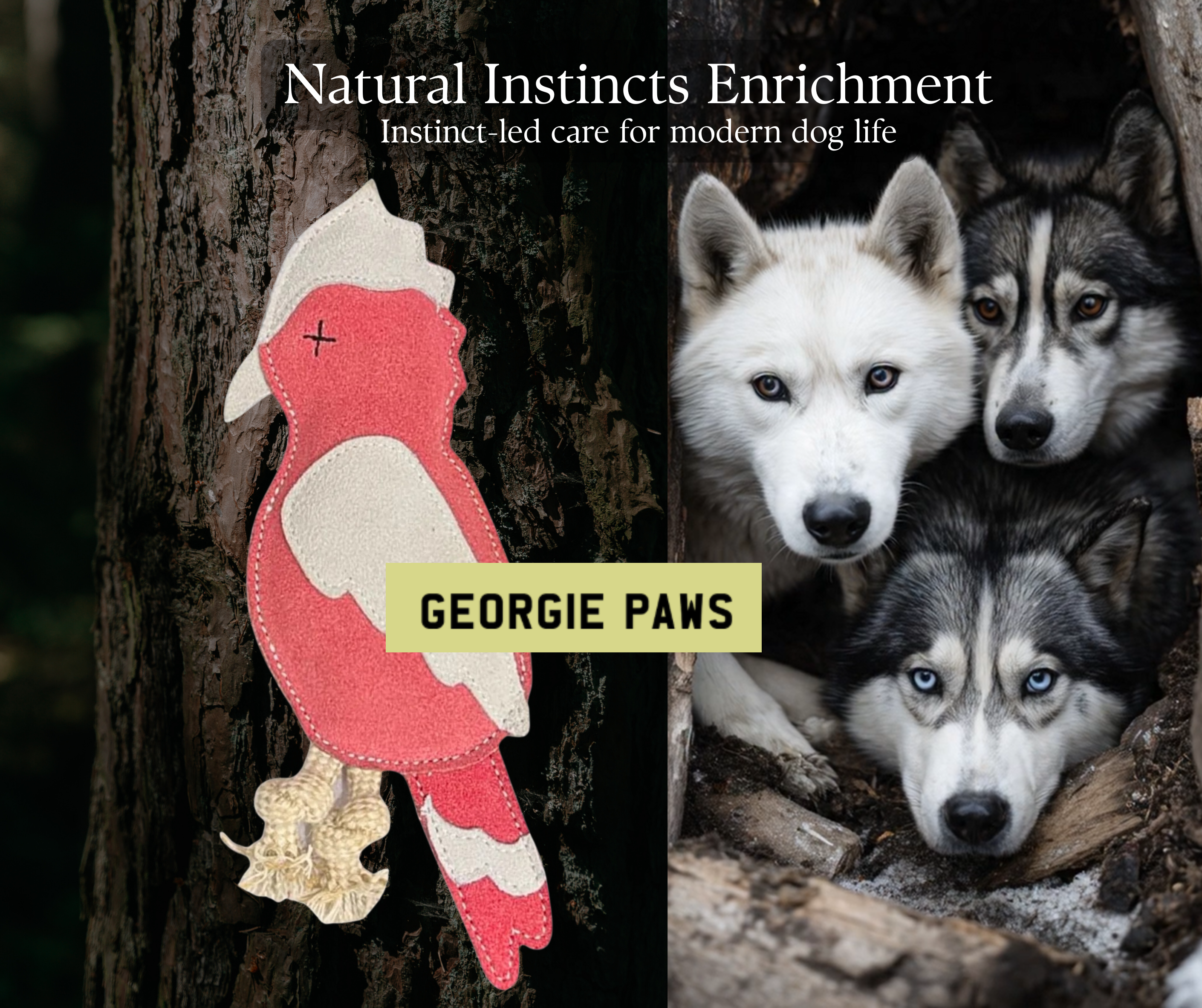 Georgie Paws - Gav the Galah - Pink