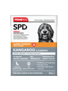 Prime100 - SPD Slow Cooked - Kangaroo & Pumpkin - Tray of 12 x 354g