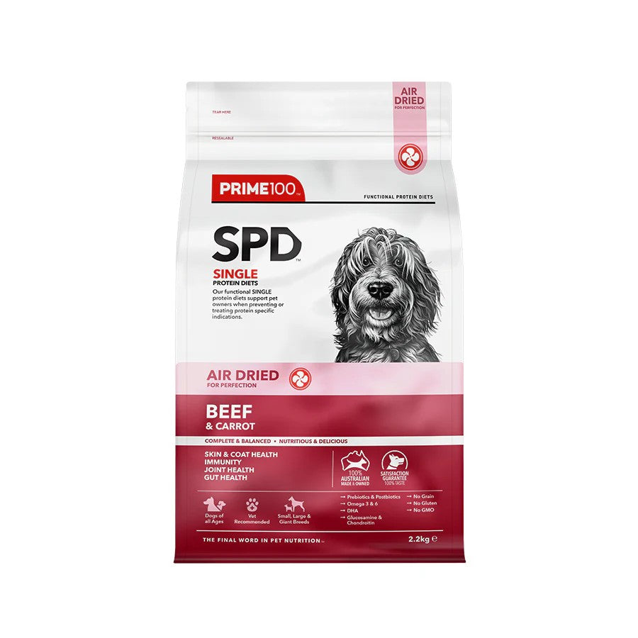 Prime100 - SPD Air Dried - Beef & Carrot - 2.2kg
