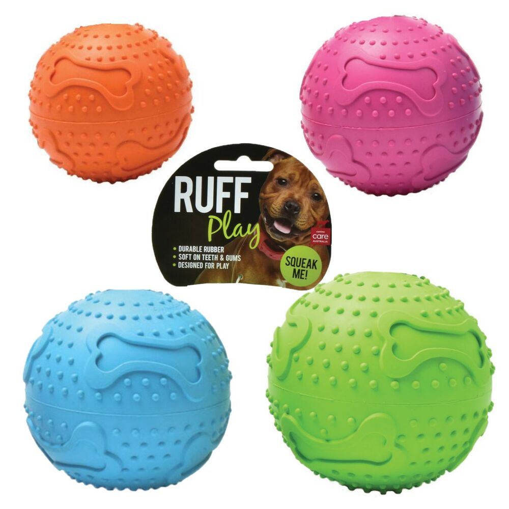 RUFF Play - Rubber Squeaker Ball - XL
