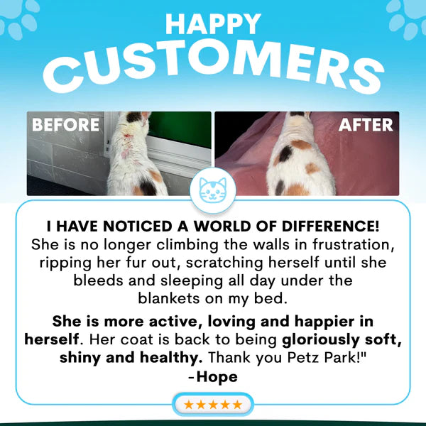 PetzPark - Skin + Coat Supplement - For Cats - 72g Powder