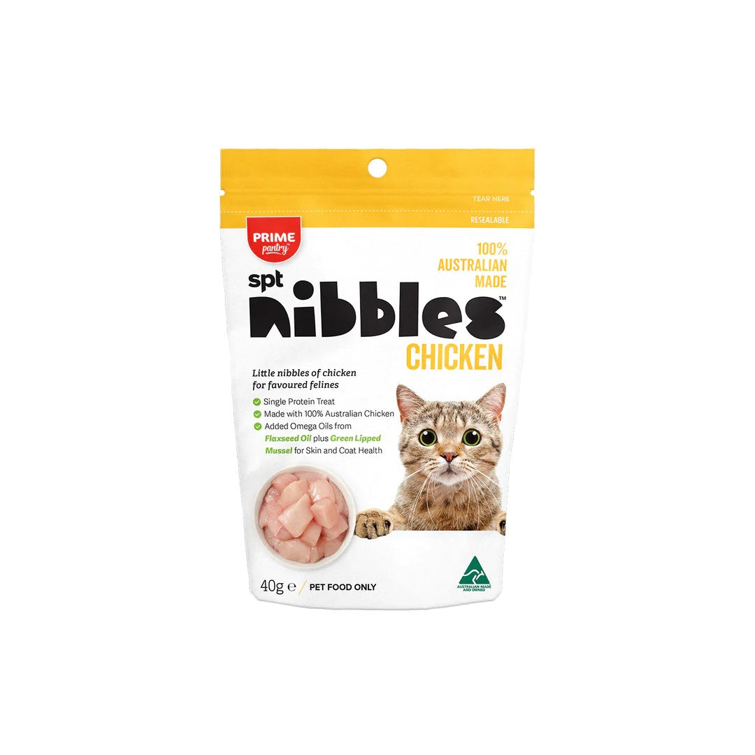 Prime100 - Prime Pantry - SPT Nibbles Cat Treats -Chicken, Kangaroo and Salmon  - 40g