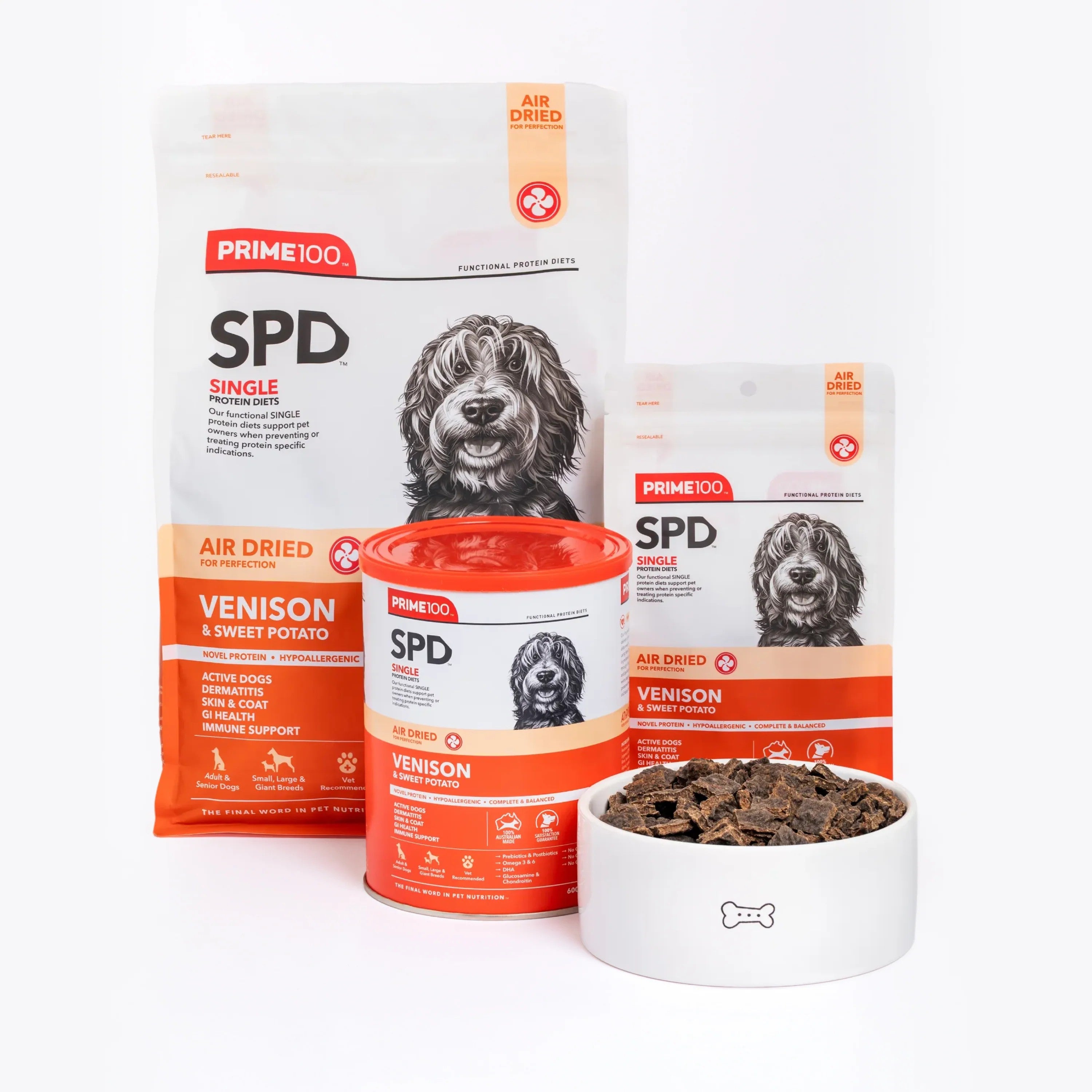 Prime100 - SPD Air Dried - Venison & Sweet Potato - 2.2kg