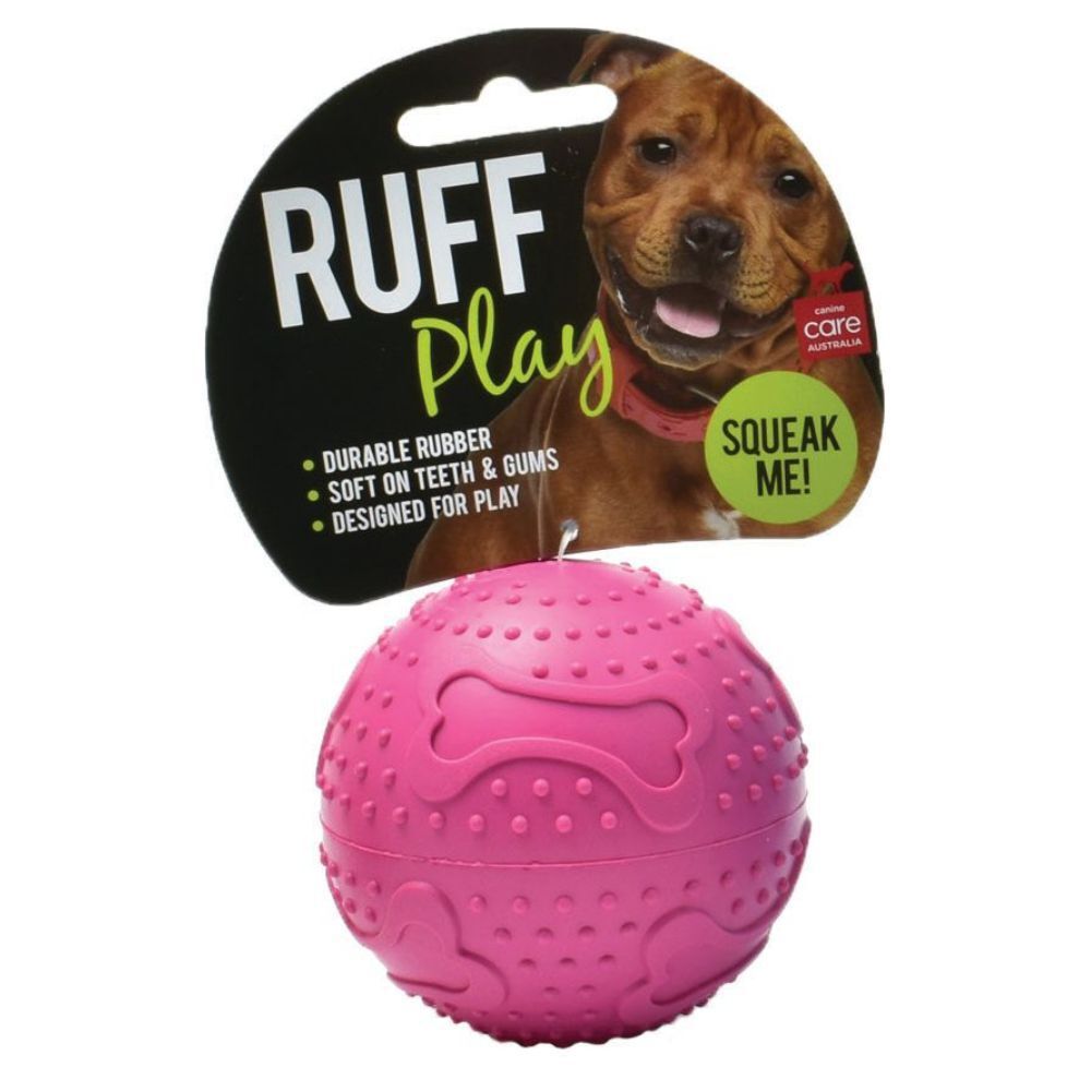 RUFF Play - Rubber Squeaker Ball - XL