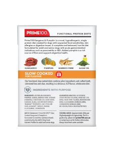 Prime100 - SPD Slow Cooked - Kangaroo & Pumpkin - Tray of 12 x 354g