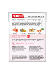 Prime100 - SPD Slow Cooked - Salmon & Pumpkin - Tray of 12 x 354g