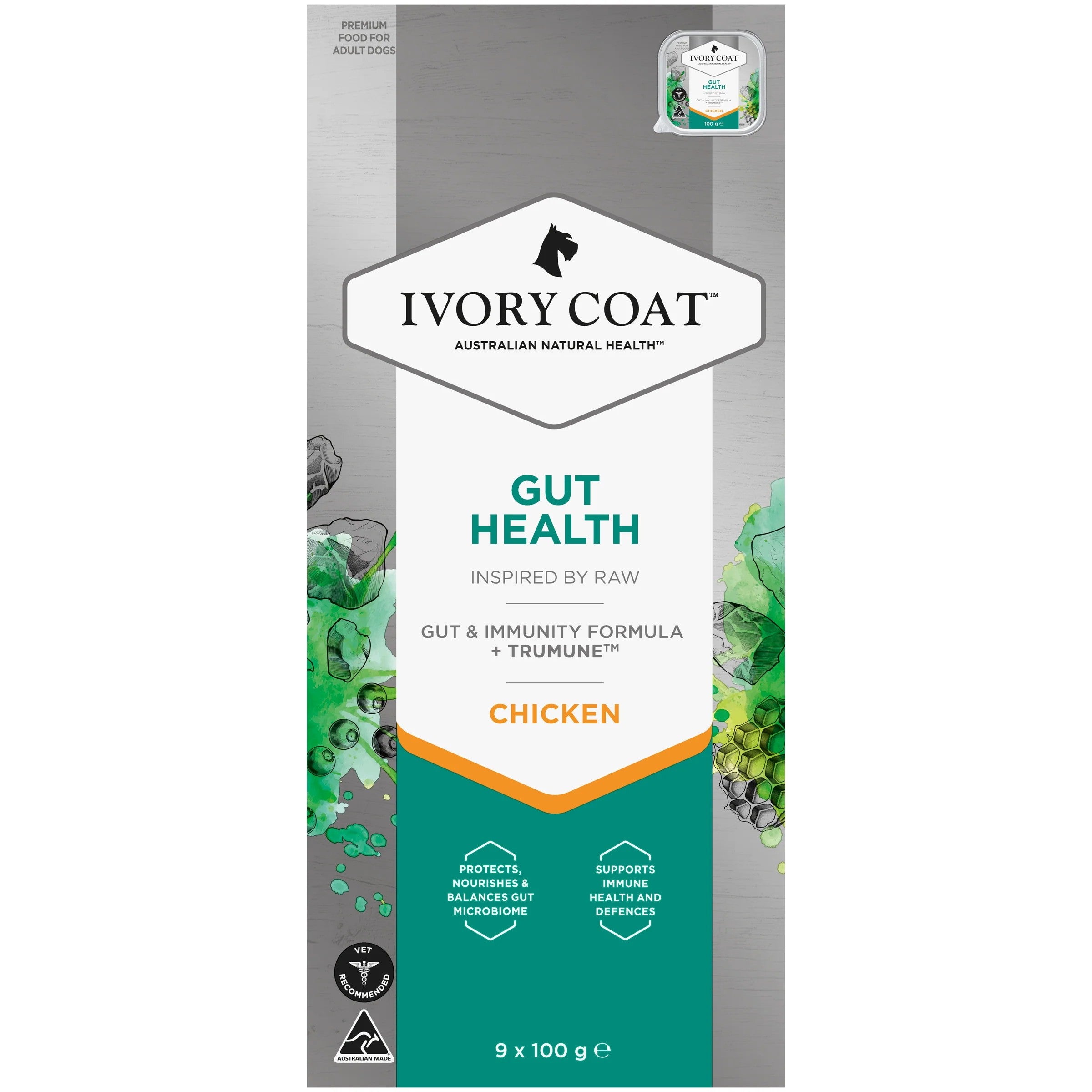 Ivory Coat Dogs - Various Wet Food Trays - Adult 9 x 100g