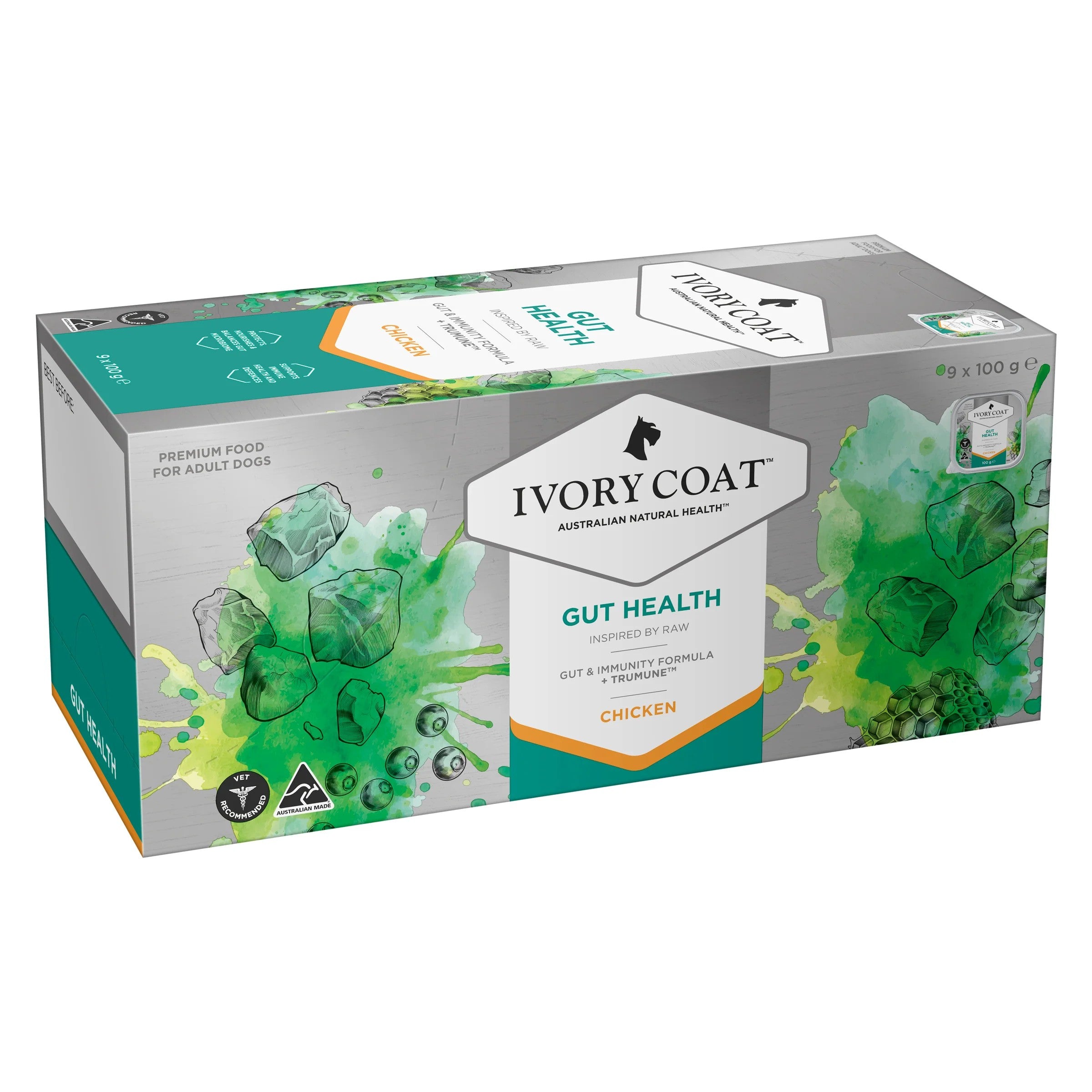 Ivory Coat Dogs - Various Wet Food Trays - Adult 9 x 100g