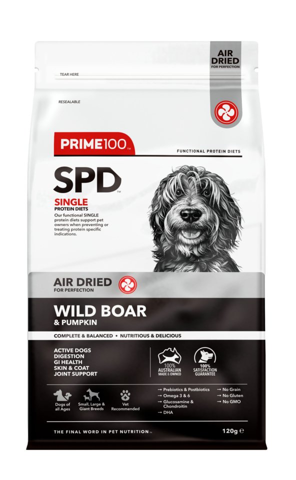 Prime100 - SPD Air Dried - Wild Boar & Pumpkin - 2.2kg