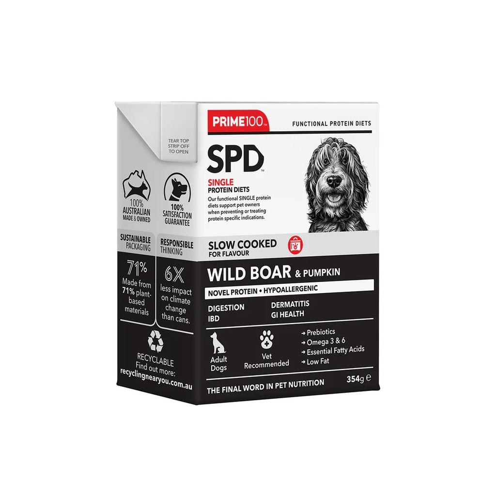 Prime100 - SPD Slow Cooked - Wild Boar & Pumpkin - Tray of 12 x 354g