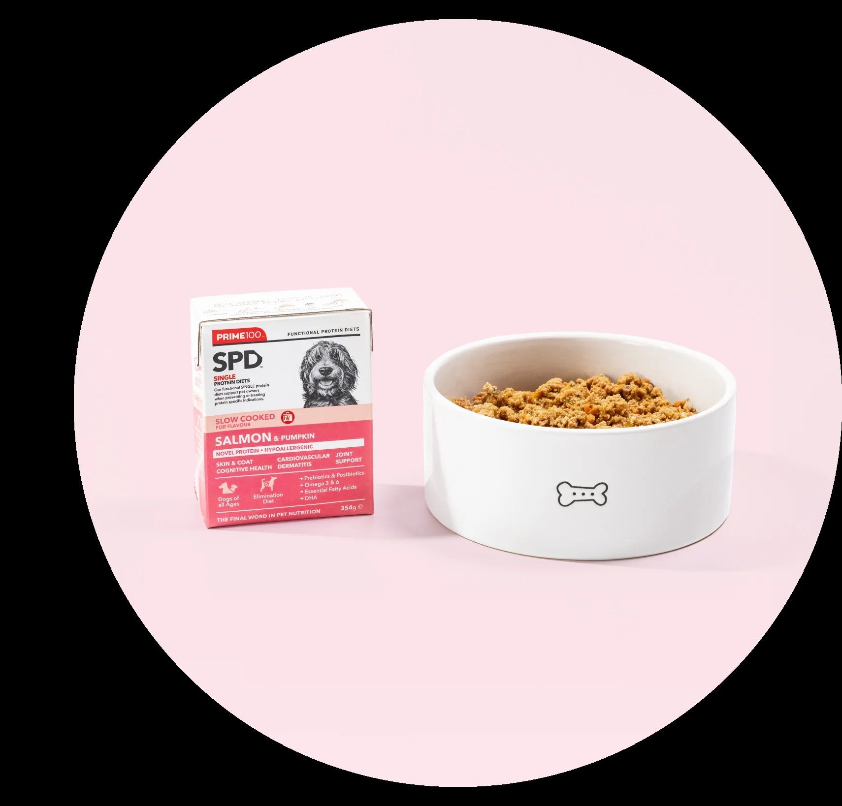 Prime100 - SPD Slow Cooked - Salmon & Pumpkin - Tray of 12 x 354g