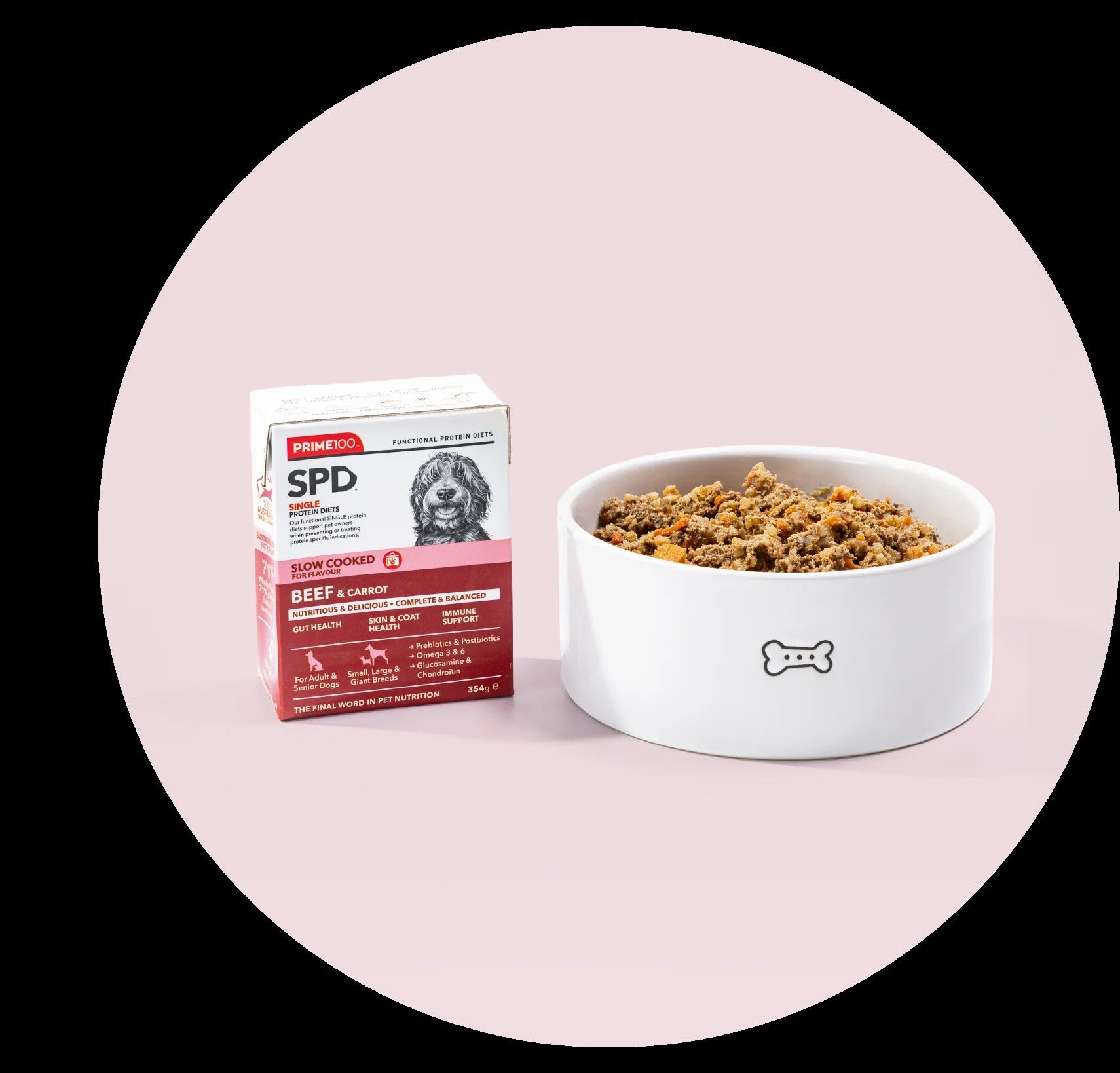 Prime100 - SPD Slow Cooked - Beef & Carrot - Tray of 12 x 354g