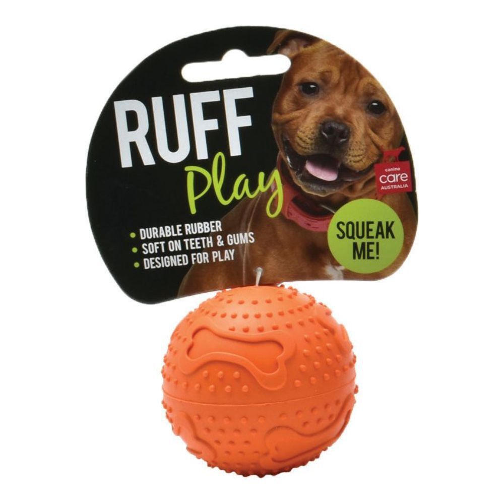 RUFF Play - Rubber Squeaker Ball - XL