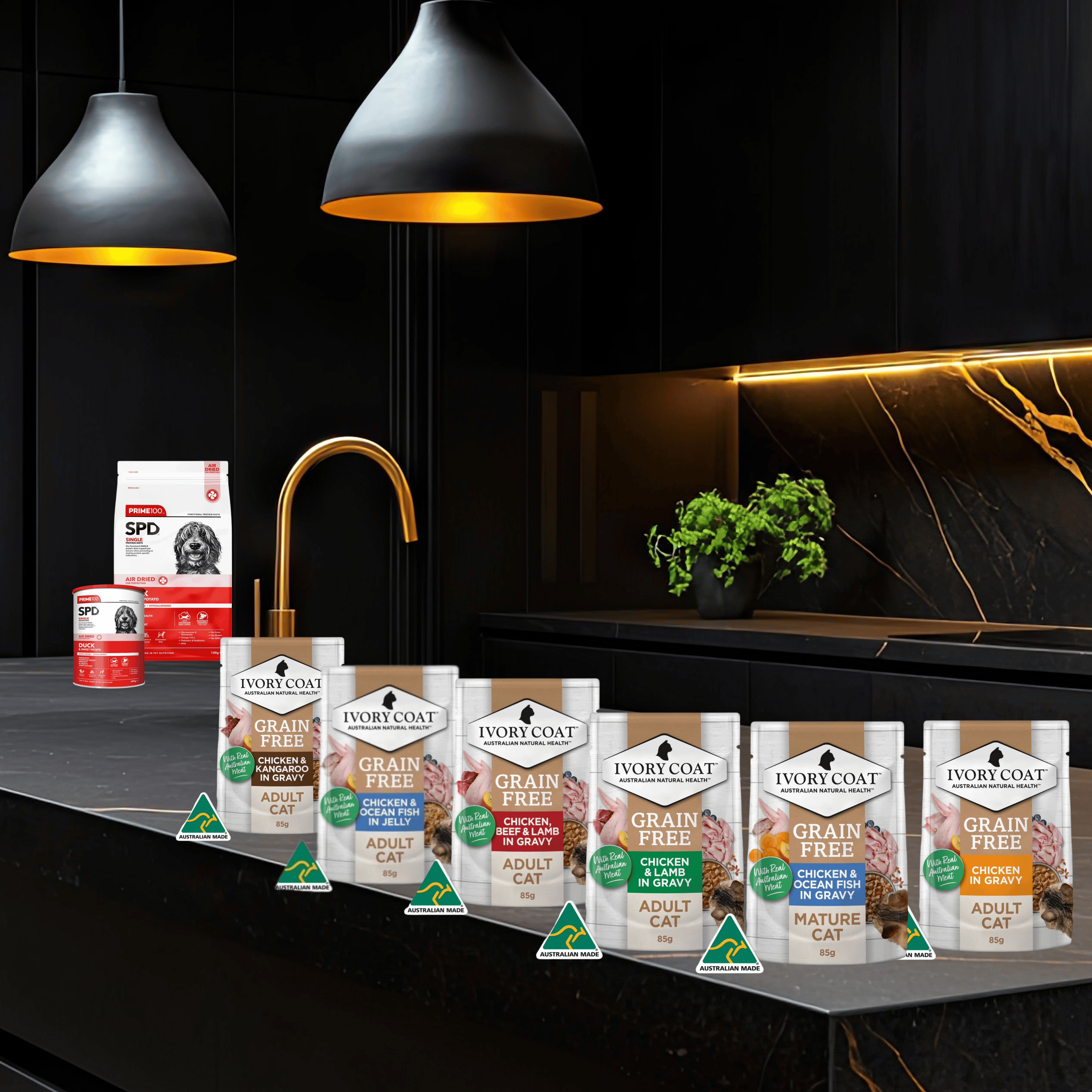 Ivory Coat – Six flavours Pouches – Adult Cat – GRAIN FREE