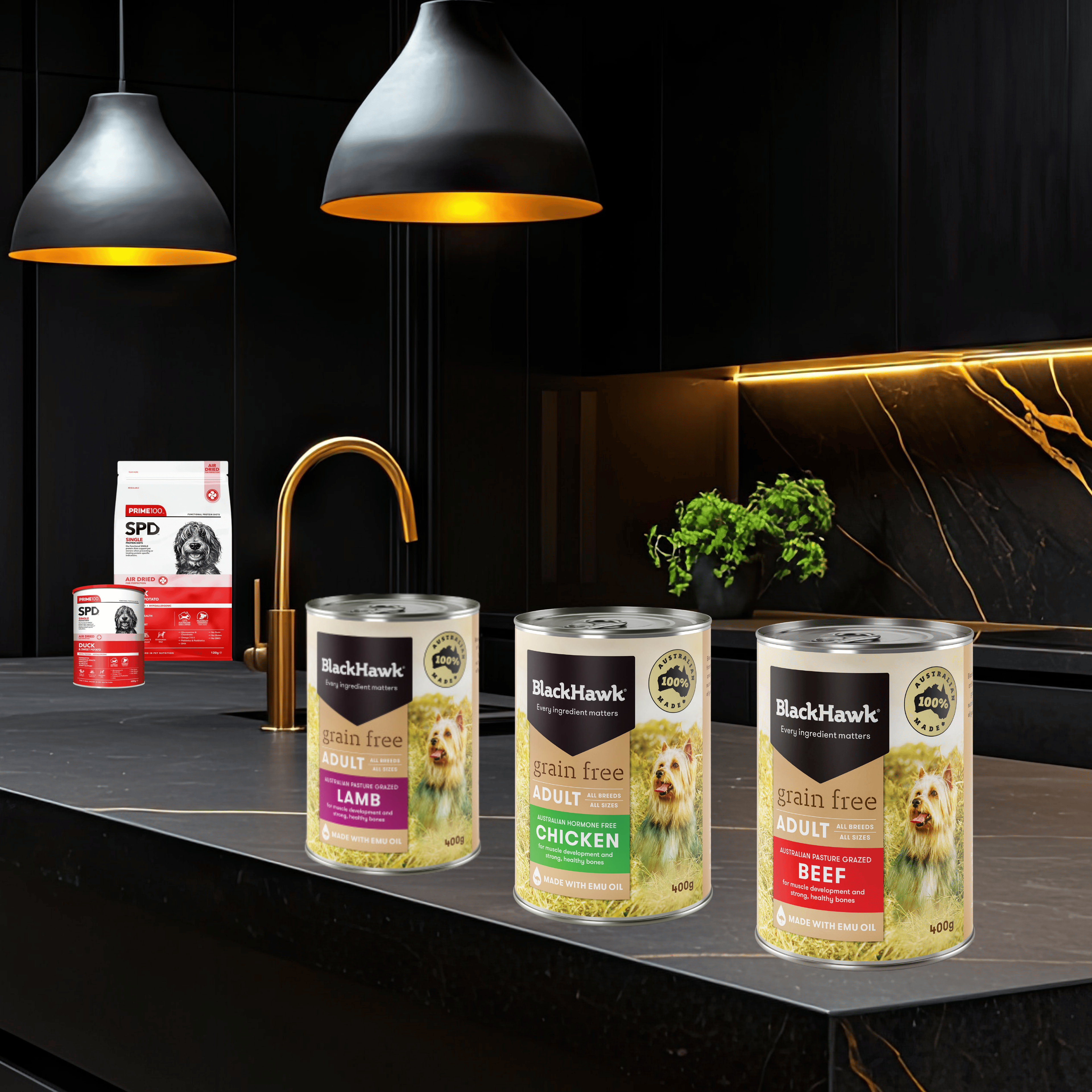 Wet Food Tins 400g+100g- Adult Dog - GRAIN FREE Chicken, Beef, Lamb