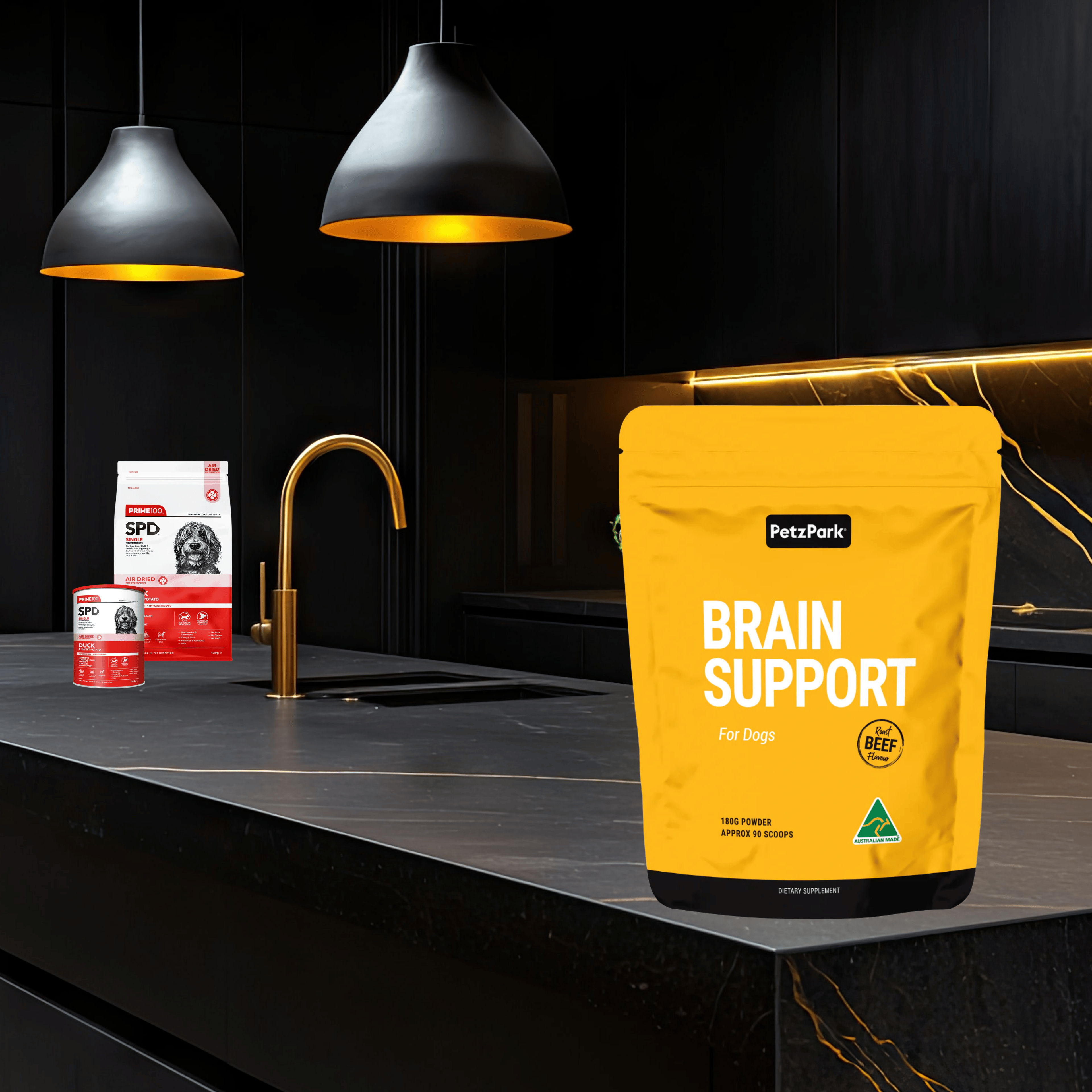 PetzPark - Brain Support Supplement- For Dogs - 180g Powder