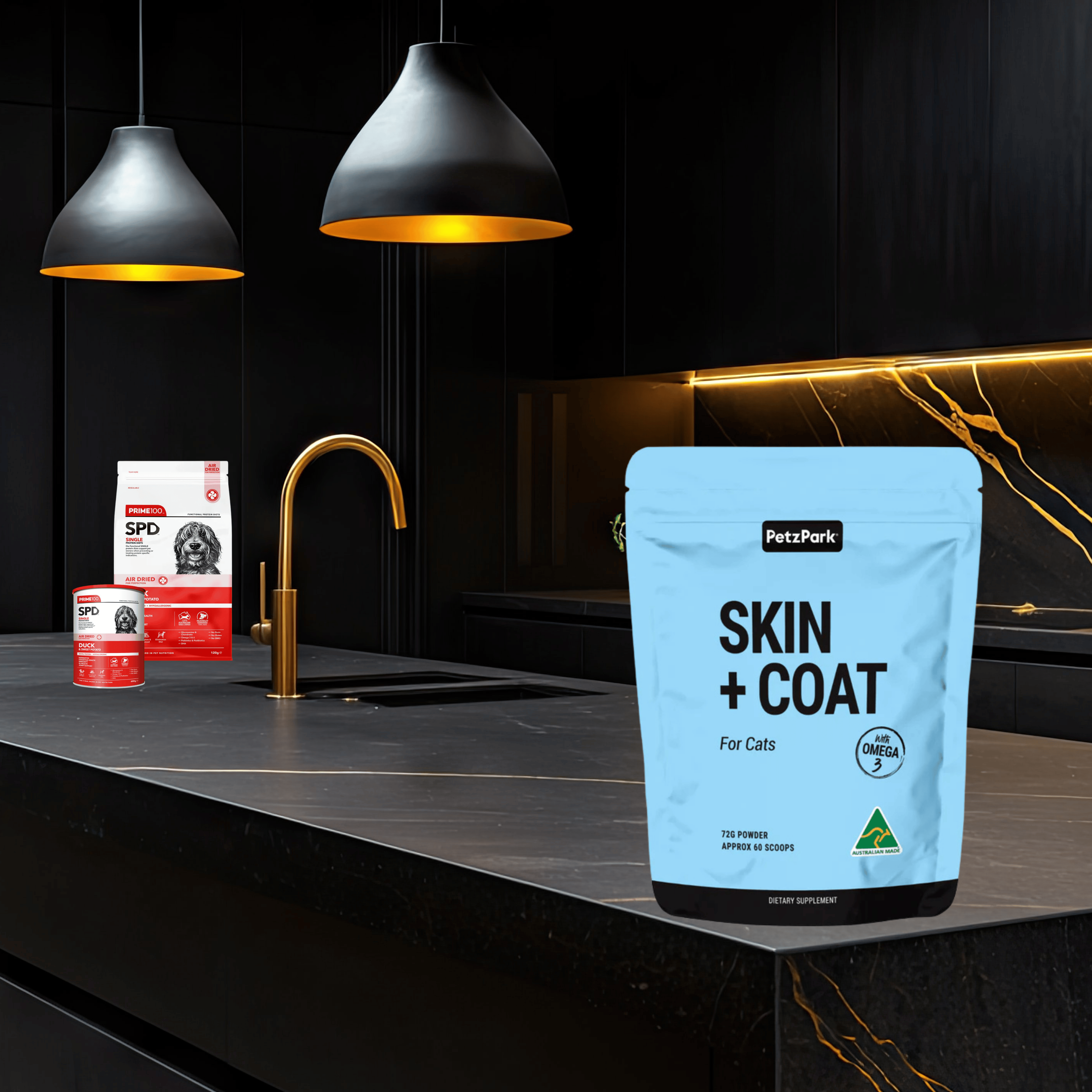 PetzPark - Skin + Coat Supplement - For Cats - 72g Powder