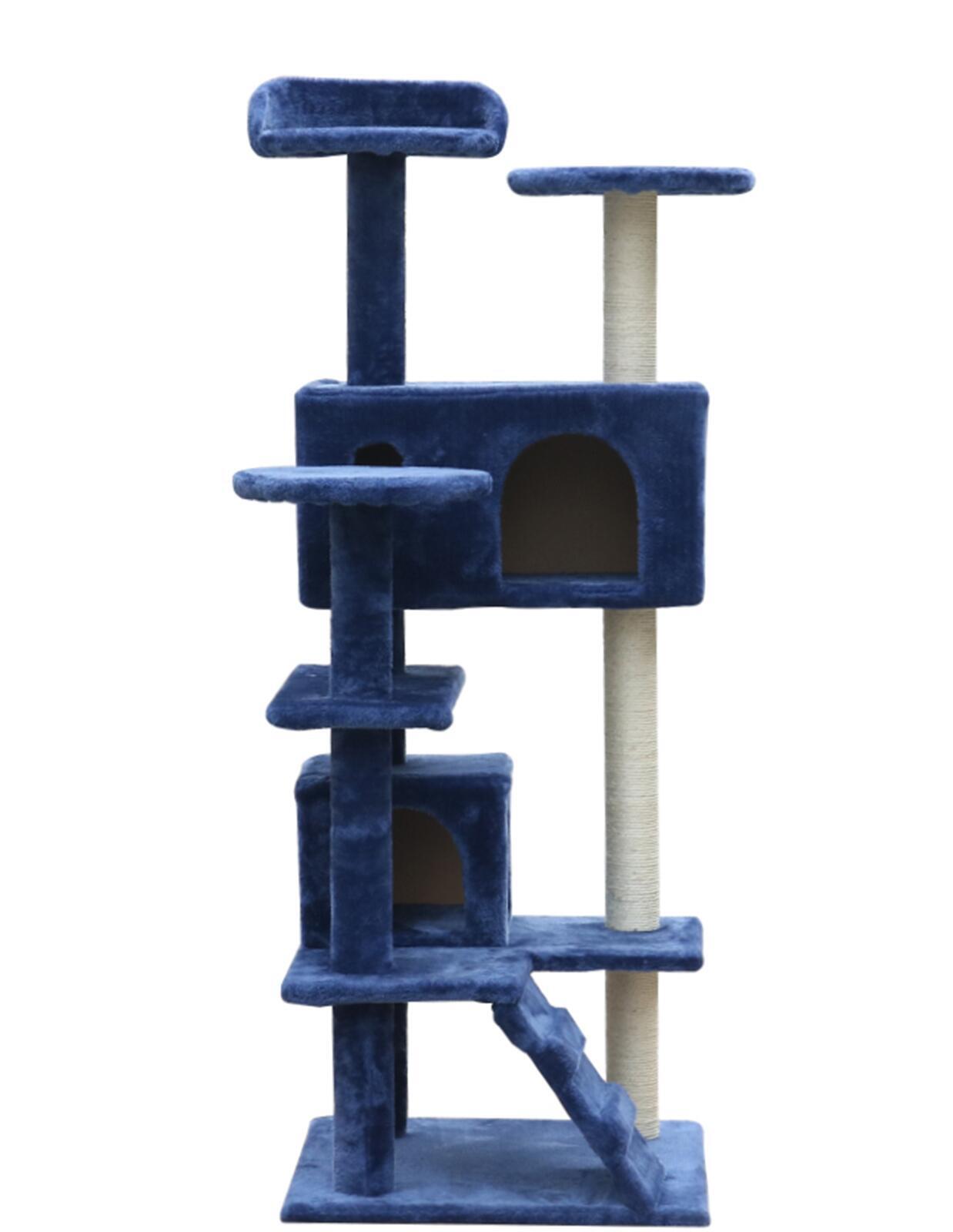 Cat Scratching Tree -Blue - 130 cm