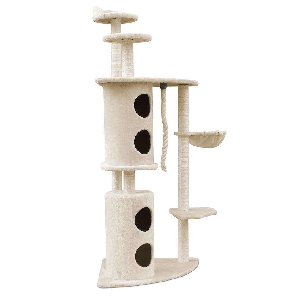 Cream Tree, bed and toy mouse Trio for Cats