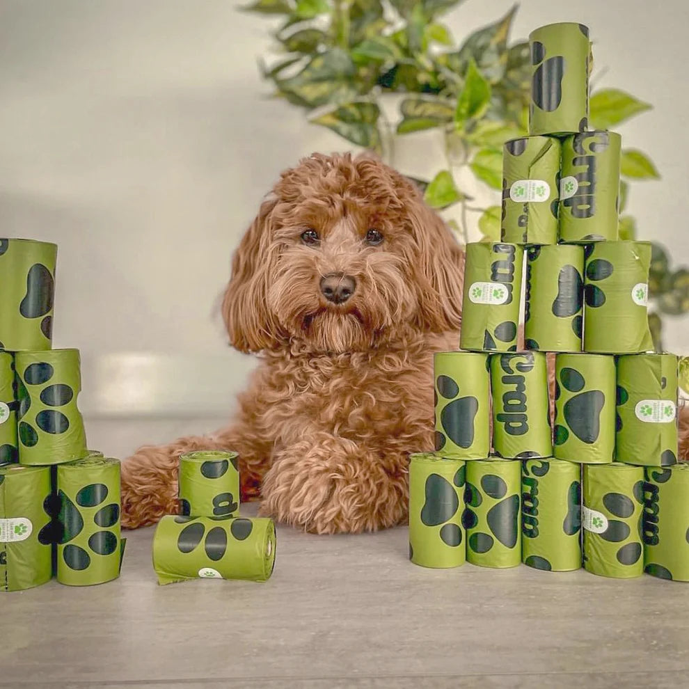 Oh Crap - Compostable Dog Poop Bags - 240 Bags (16 Rolls)